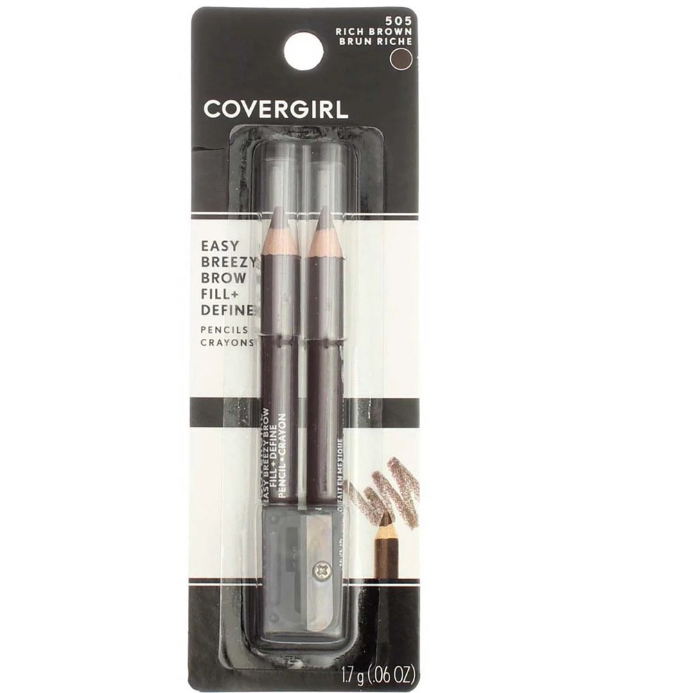 Covergirl Easy Breezy Brow Fill & Define‎ Pencil 505 rich brown